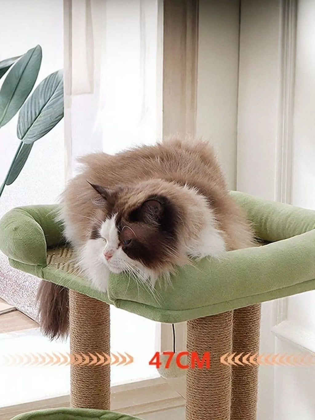 Plush Cat Tree Condo with Scratching Posts