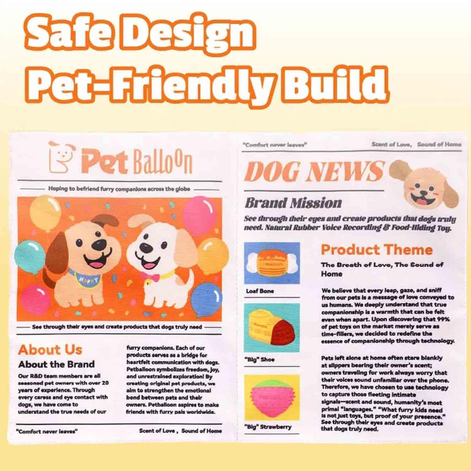 2-Pack Indestructible Newspaper Dog Toy, Creaks Newspaper Squeaker Toy For Dogs, Interactive Crinkle Dog Toy, Durable Washable Bite-Resistant Pet Toys For Small Medium Dogs Poodle Teddy