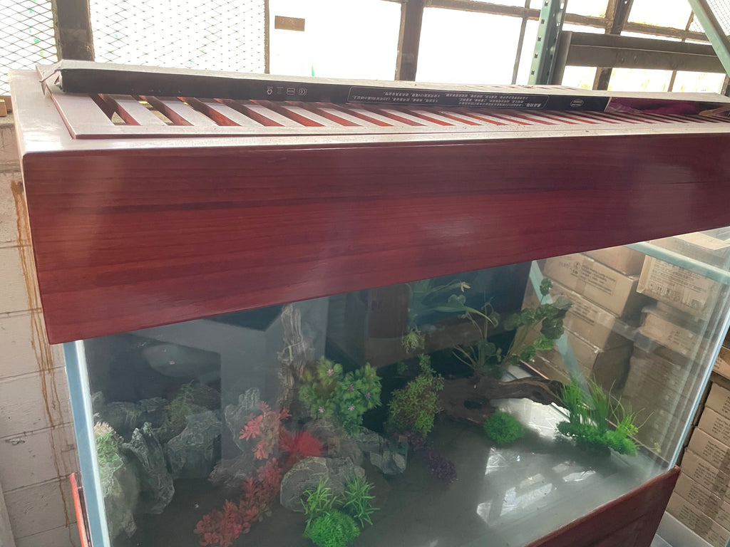 SOLID WOOD 160 Gallon Ultraclear Starphire Glass Reef-Ready Aquarium in Premium Cherry Solid Wood Furniture