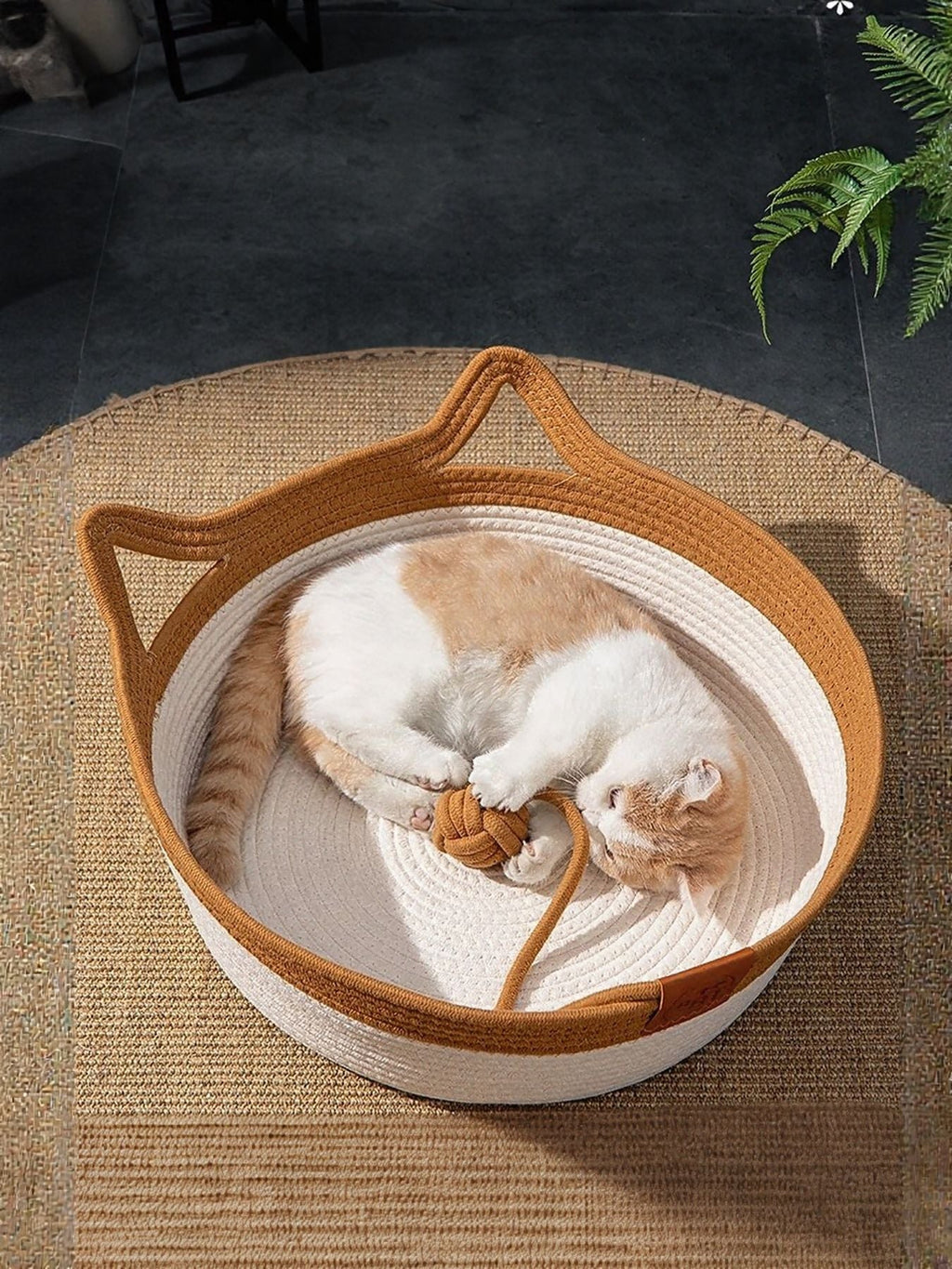 Cat Ear Woven Pet Nest