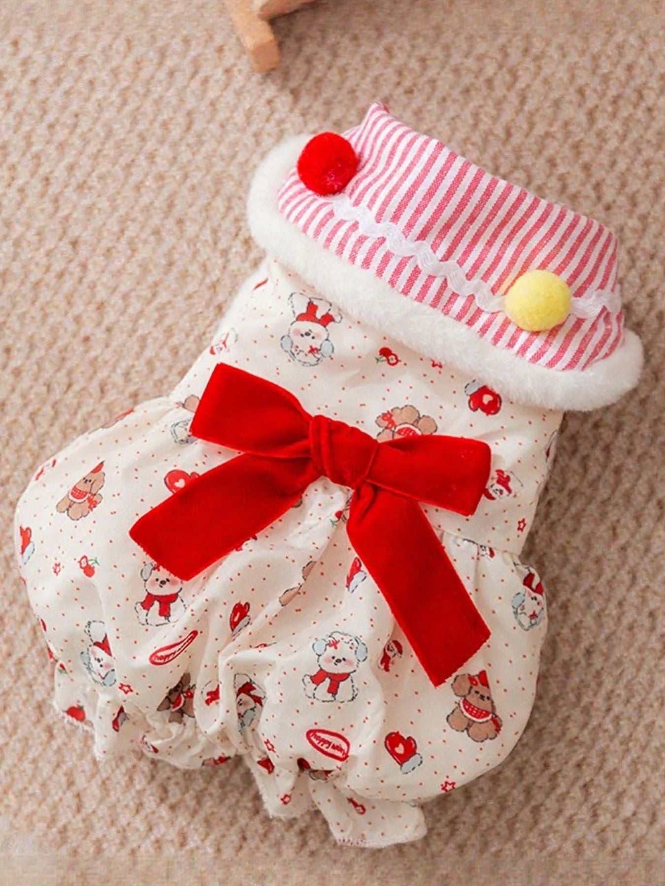 Bow Button Down Pet Dress
