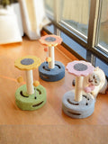 Cat Scratching Posts with Dangling Balls