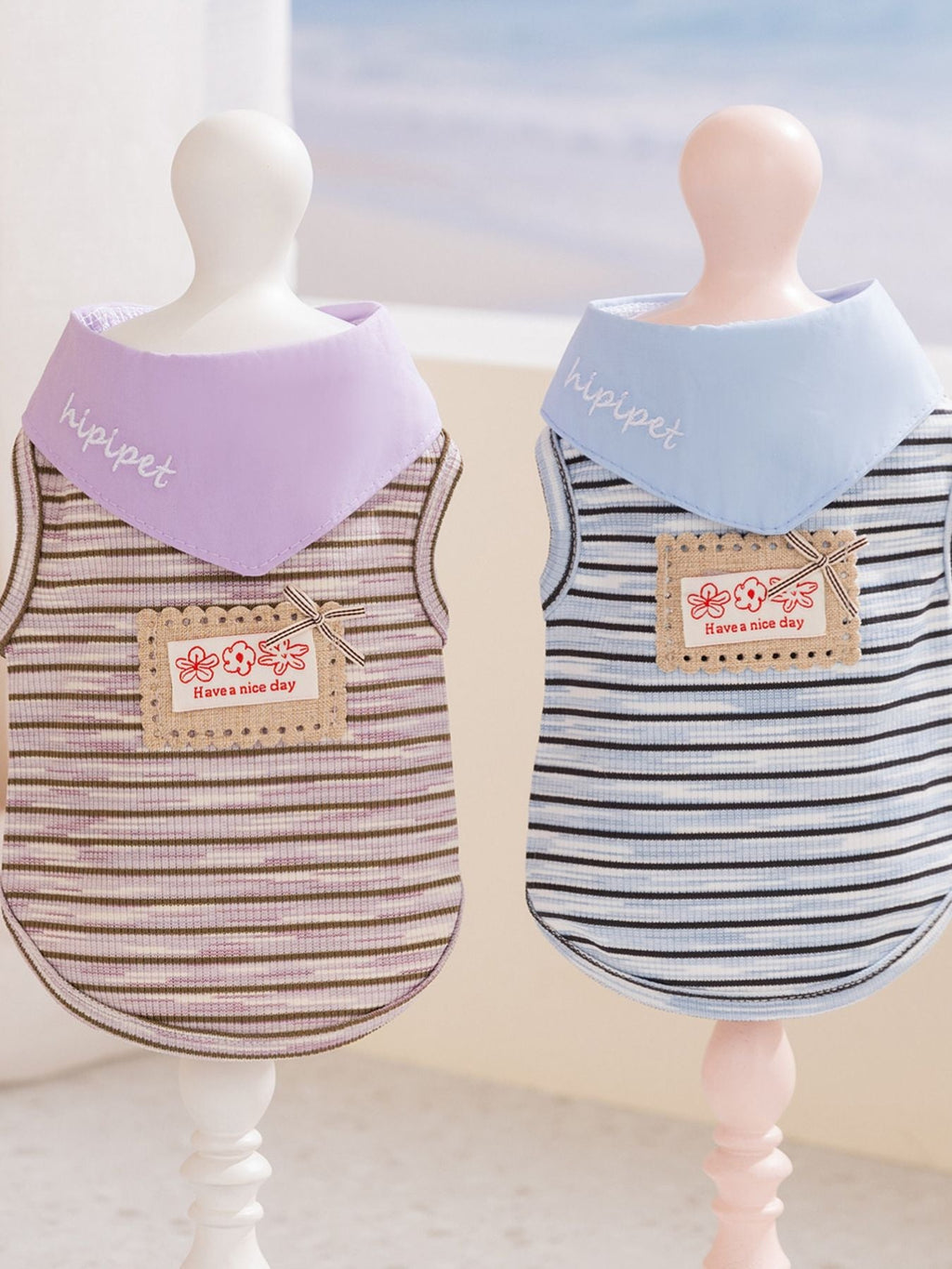 Striped Tied Pet Top