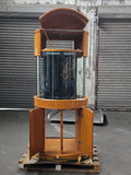 90 Gallon Glass 3/4 Cylinder Round Reef Aquarium With Stand and Canopy in Golden Oak