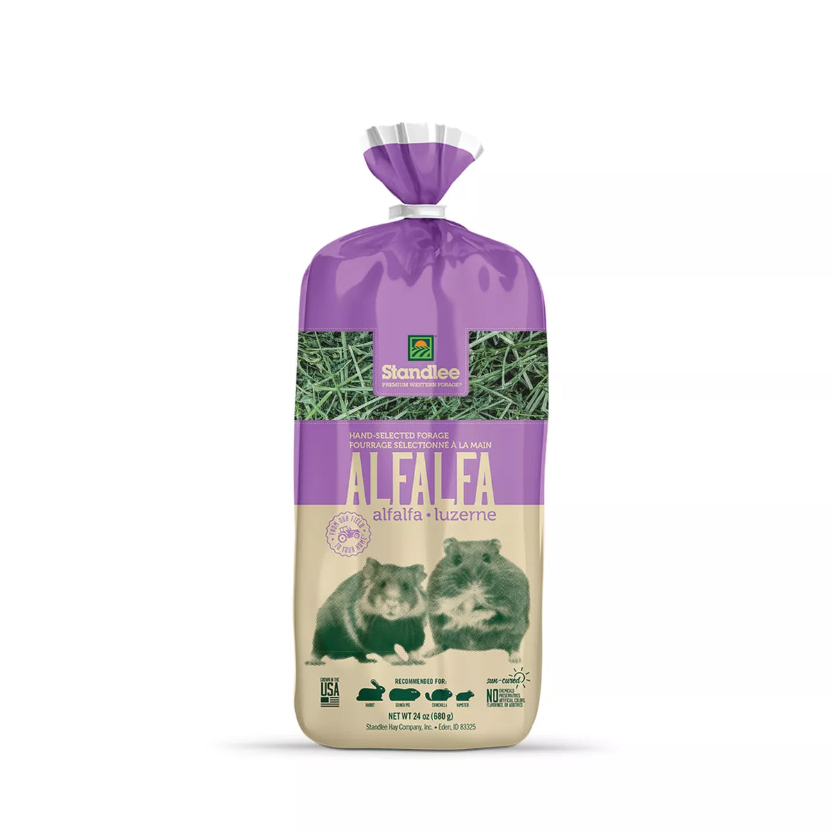 Standlee Premium Alfalfa Hay 24oz. Small Animal Forage High Fiber Natural USA