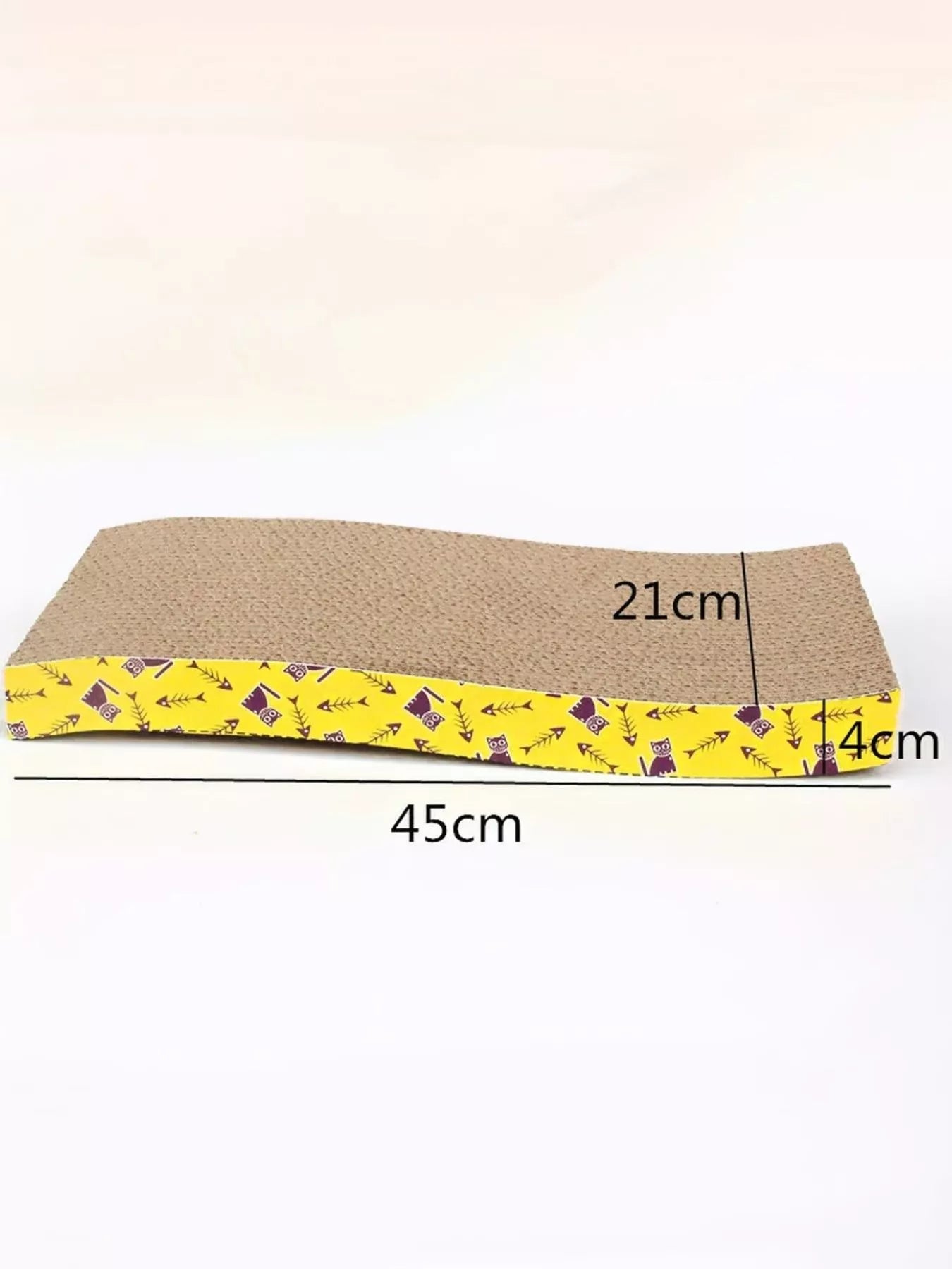 Durable Corrugated Cat Scratching Posts with Cartoon Pattern