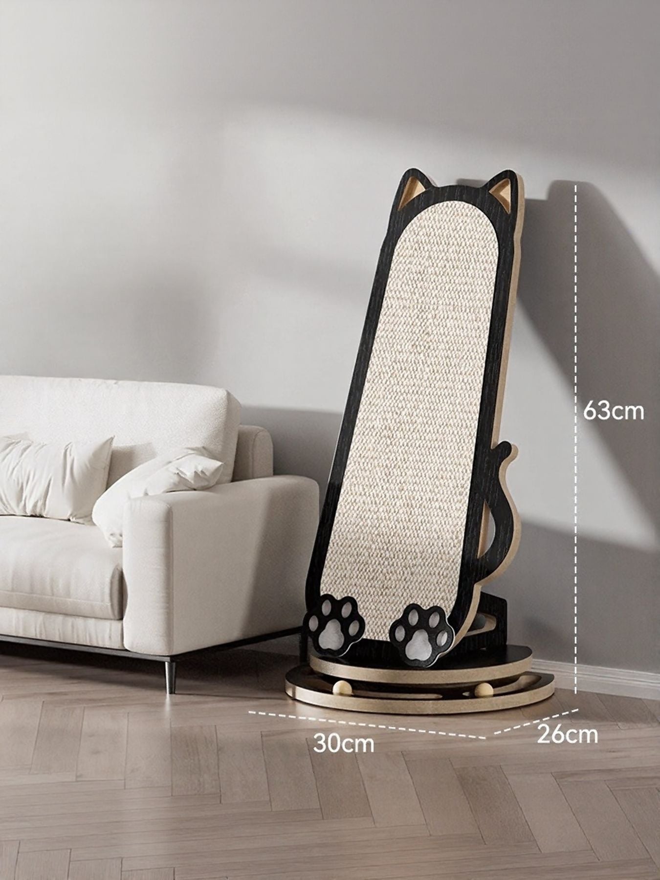Cat-Shaped Scratching Post