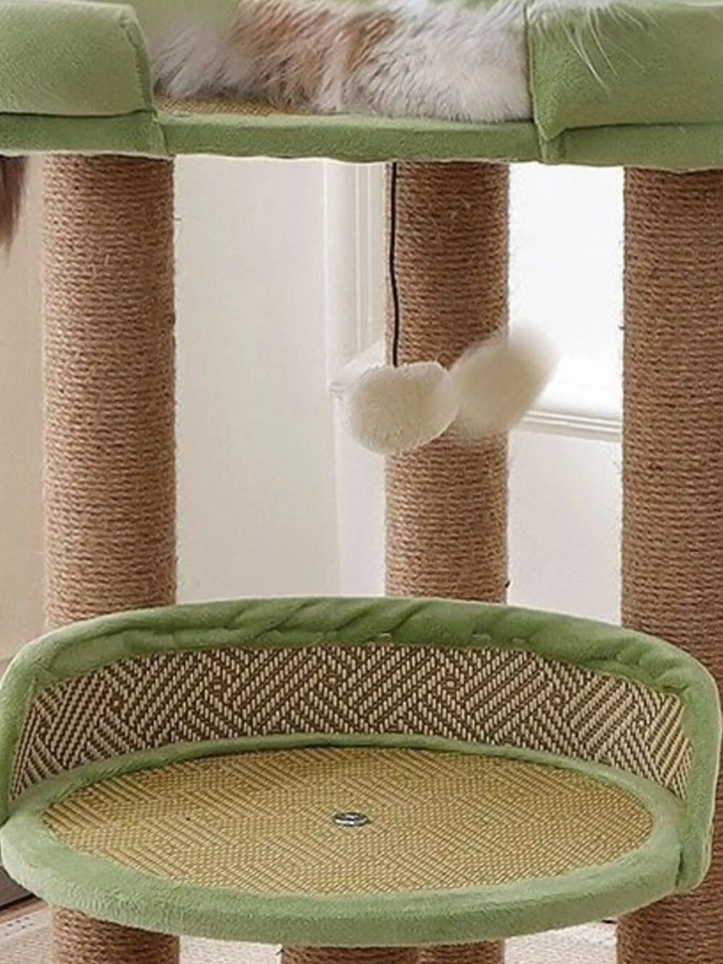 Plush Cat Tree Condo with Scratching Posts