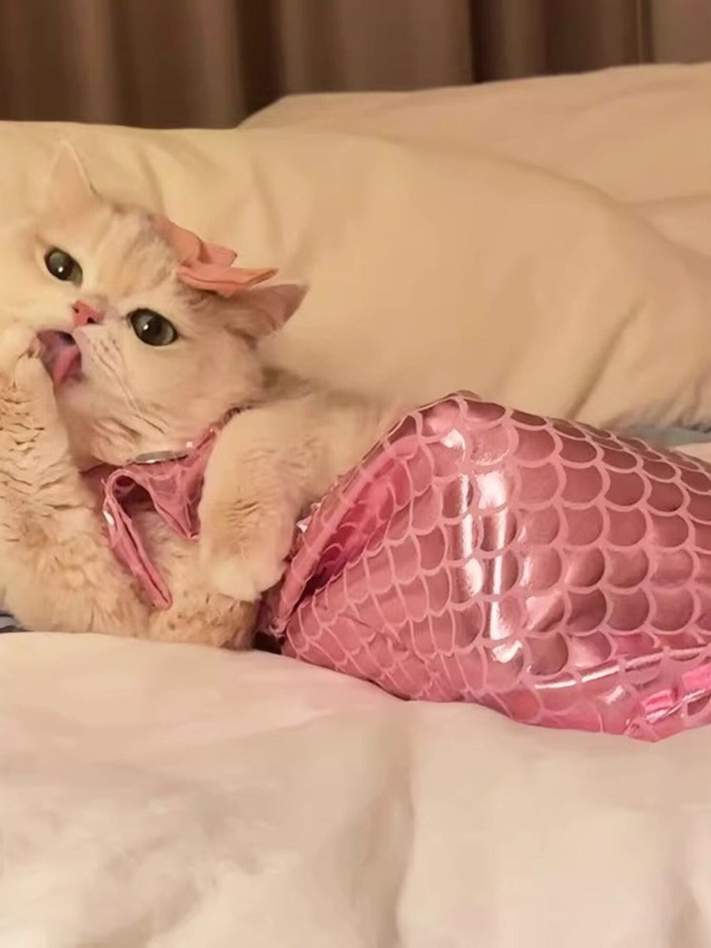 Shiny Mermaid Pet Costume Dress