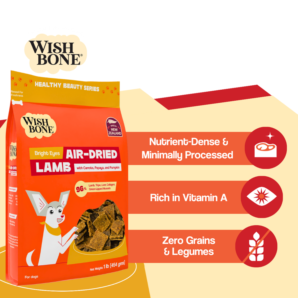 Wishbone Air-Dried Lamb Recipe Dog Food - 454g
