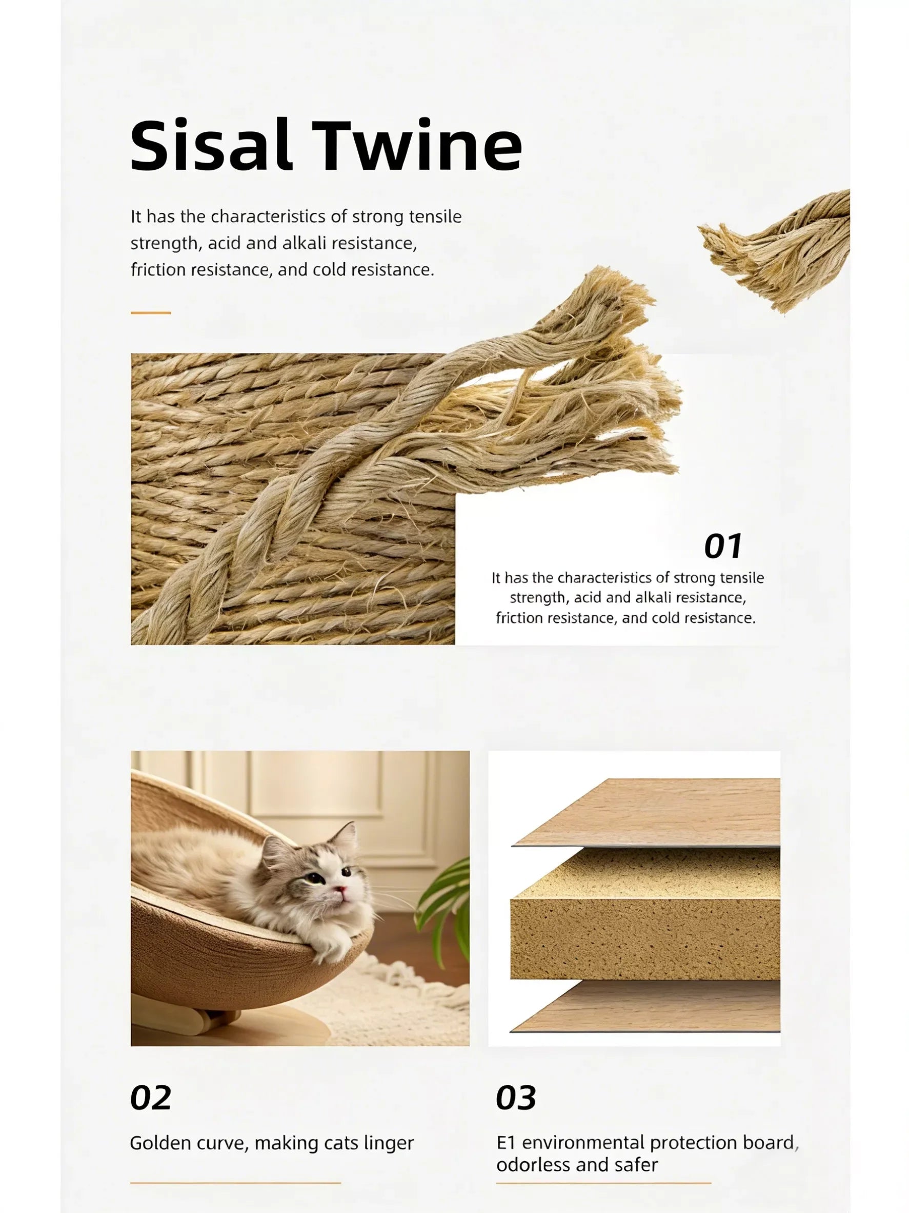 Cat Nest with Hemp Rope Scratcher