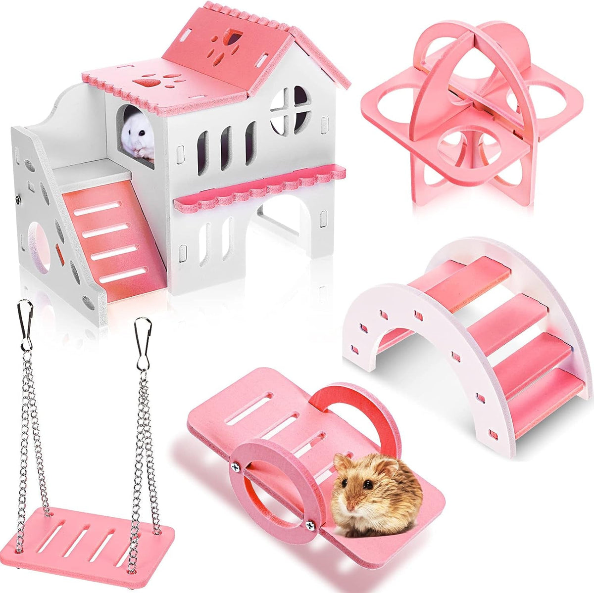 5 Pieces Hamster Toys