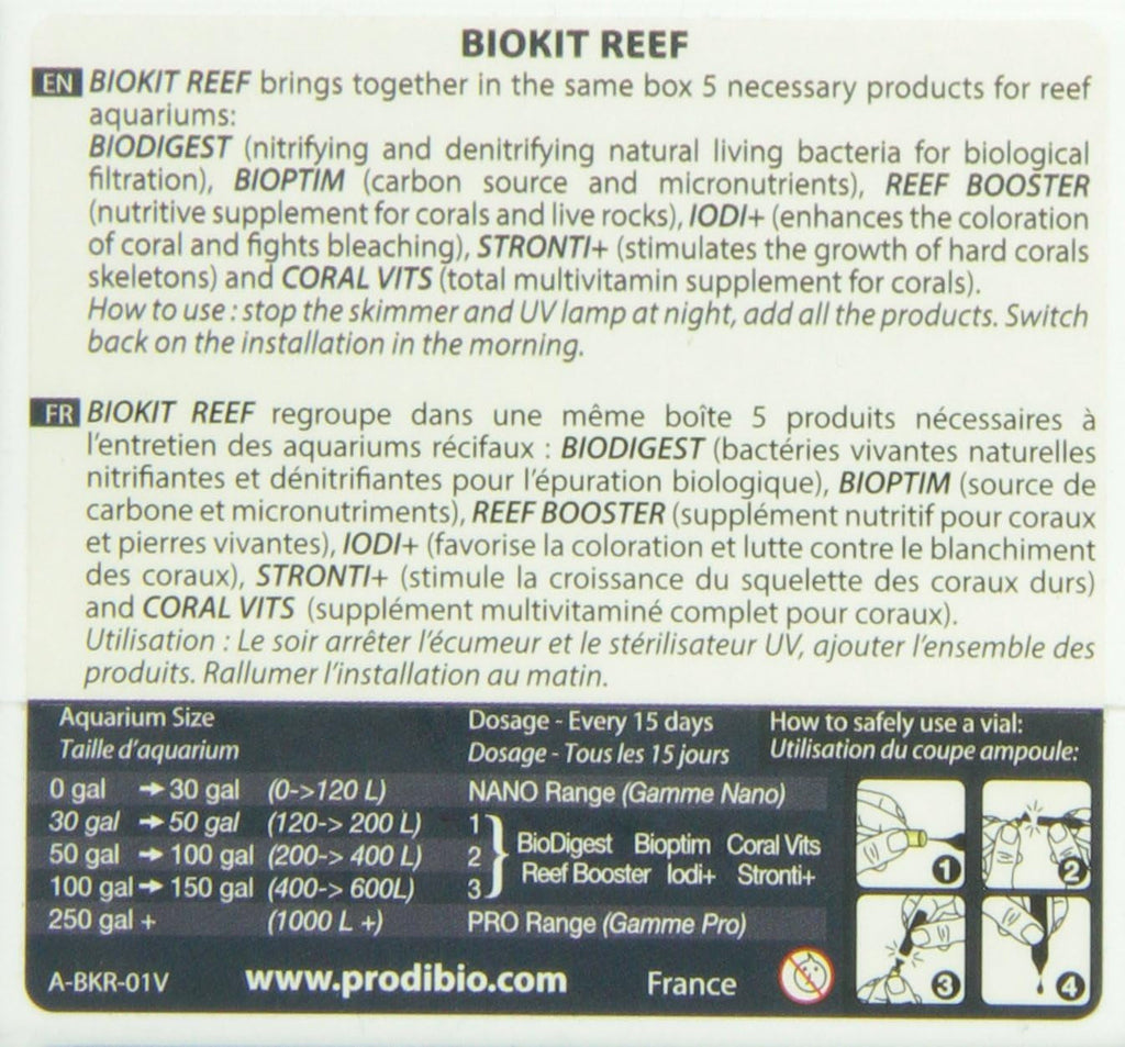 Bio Reef Kit, Maintenance,ƙī, 30 Gal and Up