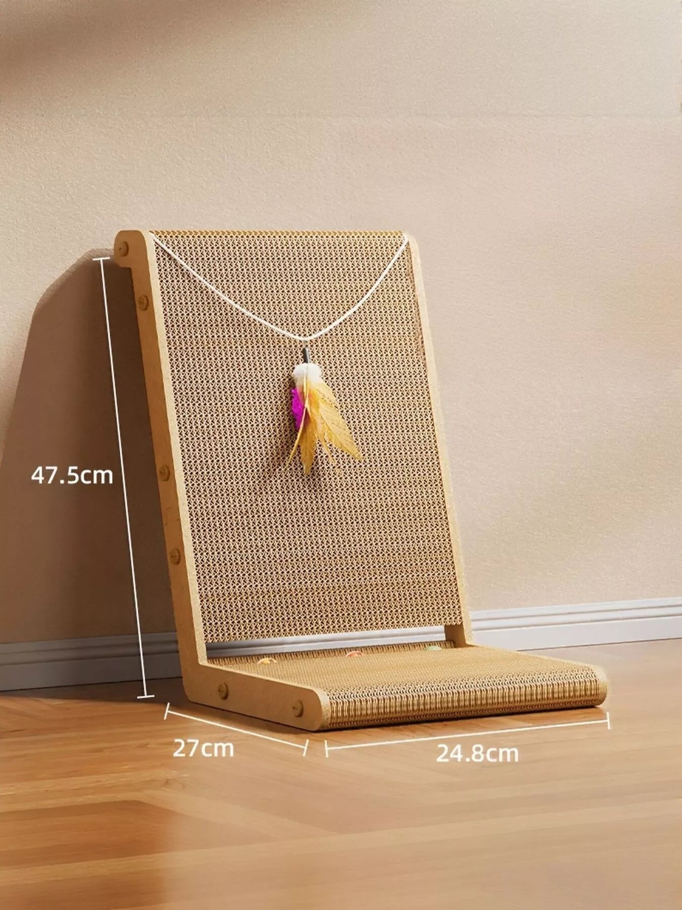 Interactive Sisal Cat Scratching Post with Dangling Toy