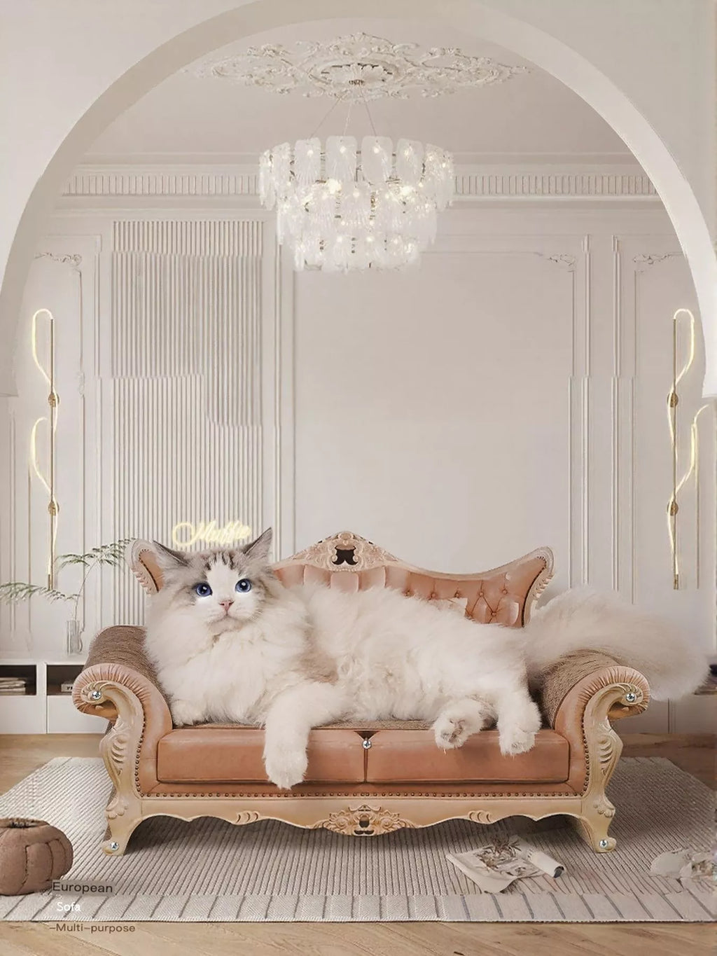 Retro Wear-Resistant Cat Scratcher Lounge