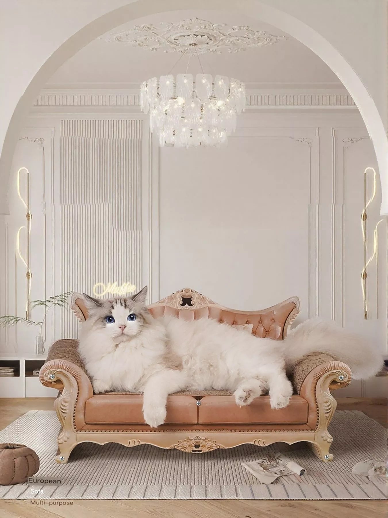 Retro Wear-Resistant Cat Scratcher Lounge