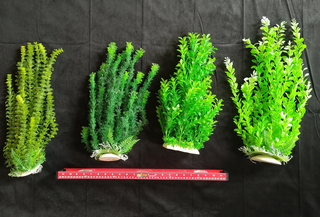 PremiumArtificial AquariumPlantPackage for Fish Tank,THE 4 Musketeers of Plants