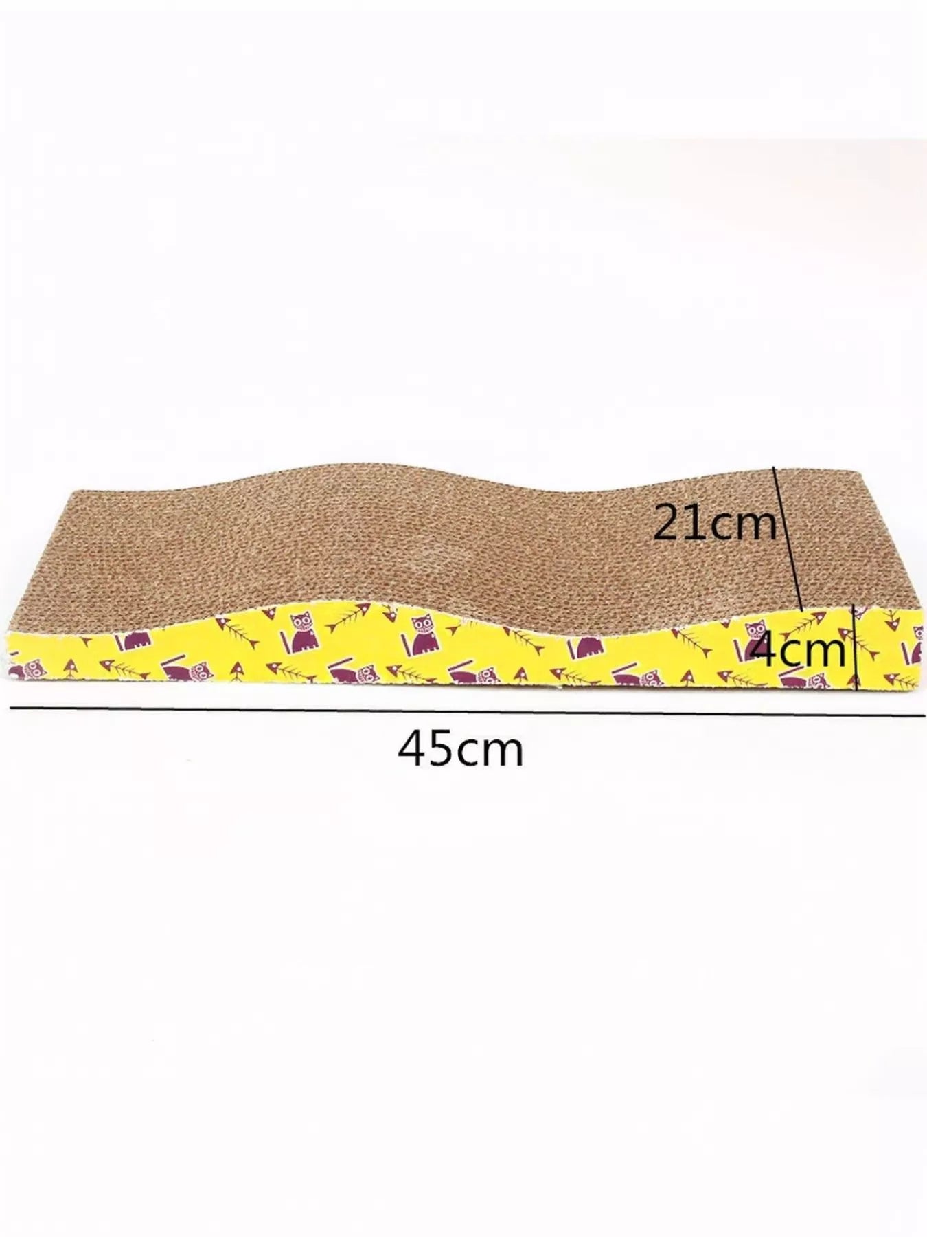 Durable Corrugated Cat Scratching Posts with Cartoon Pattern