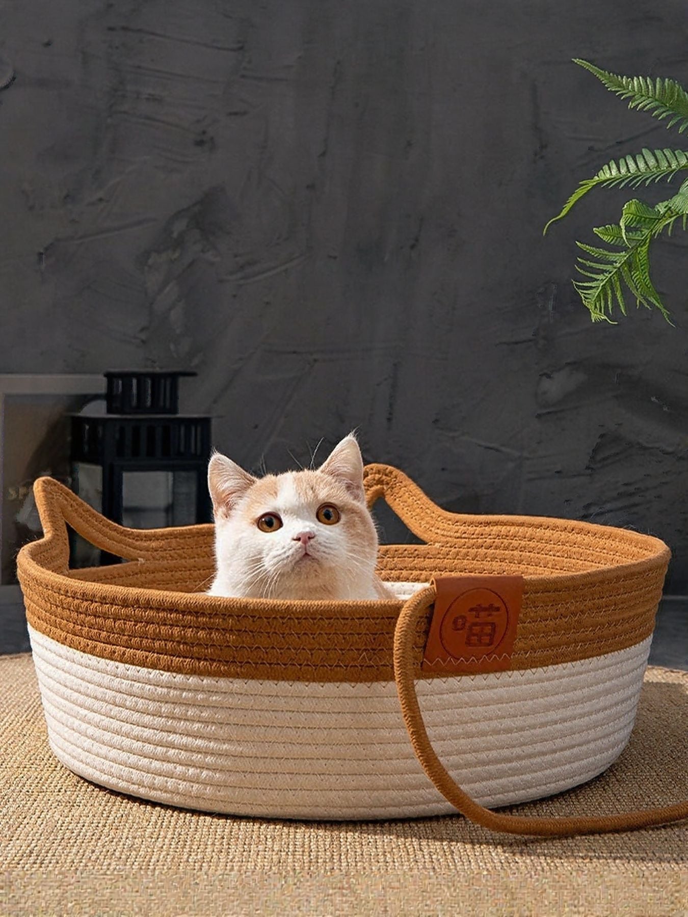 Cat Ear Woven Pet Nest