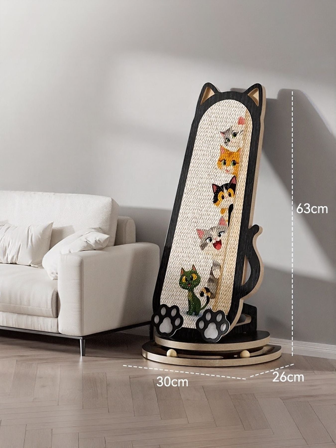 Cat-Shaped Scratching Post