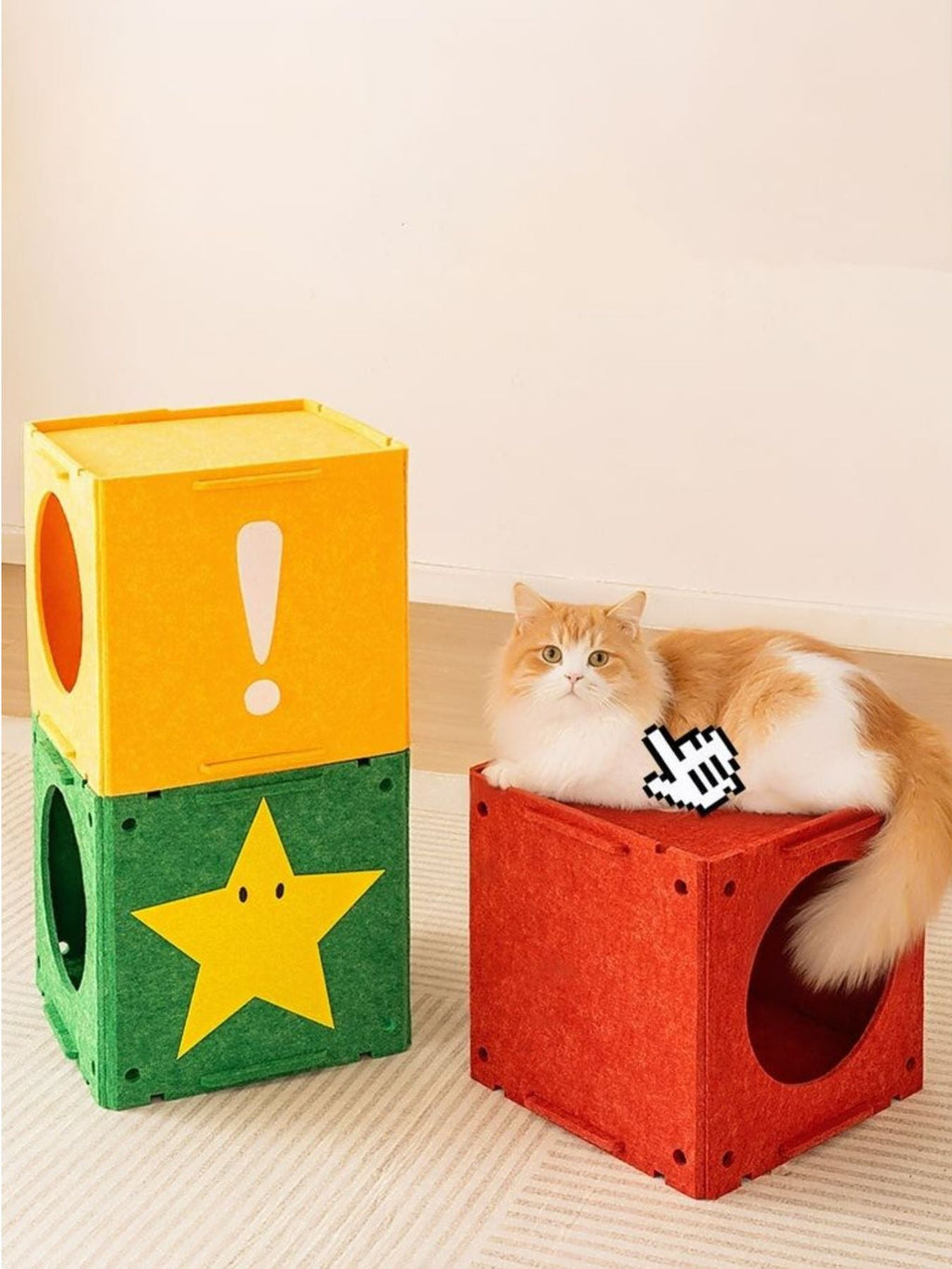 Interactive Cube Cat House & Tunnel System