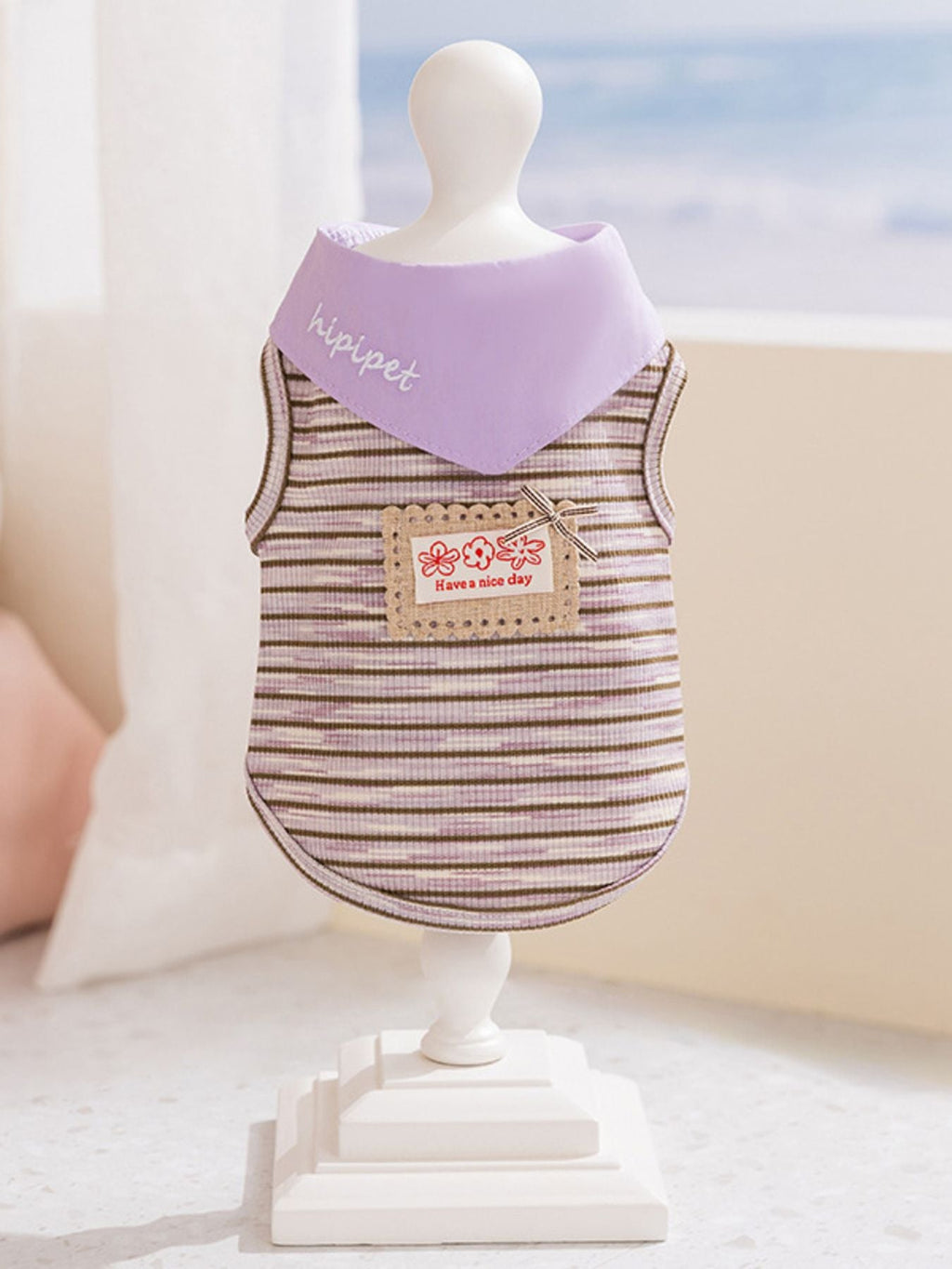 Striped Tied Pet Top