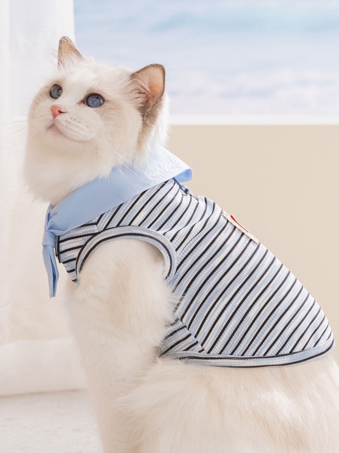 Striped Tied Pet Top