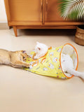 Cartoon Pattern Collapsible Cat Tunnel Pet Toy