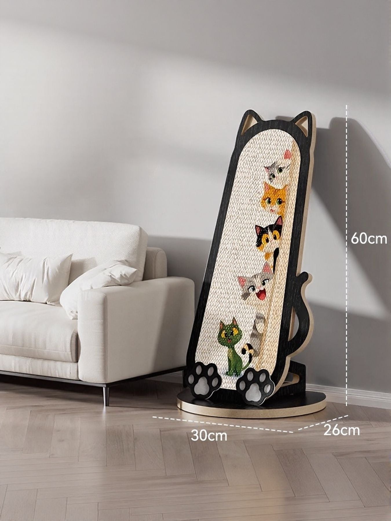 Cat-Shaped Scratching Post