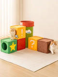 Interactive Cube Cat House & Tunnel System