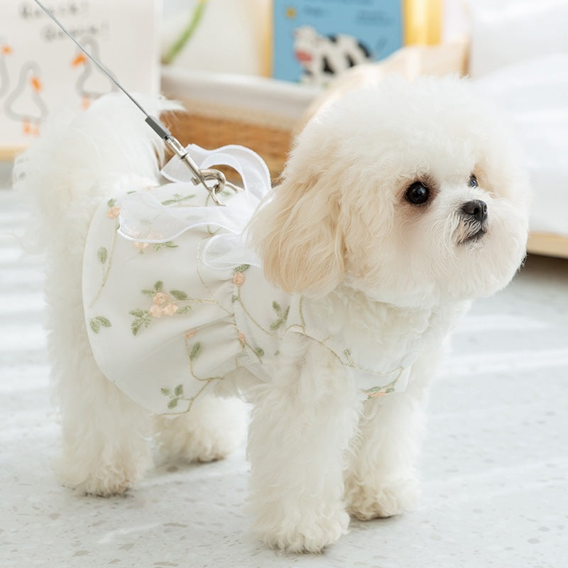 Double-layered Princess-style Skirt For Small And Medium-sized Dogs