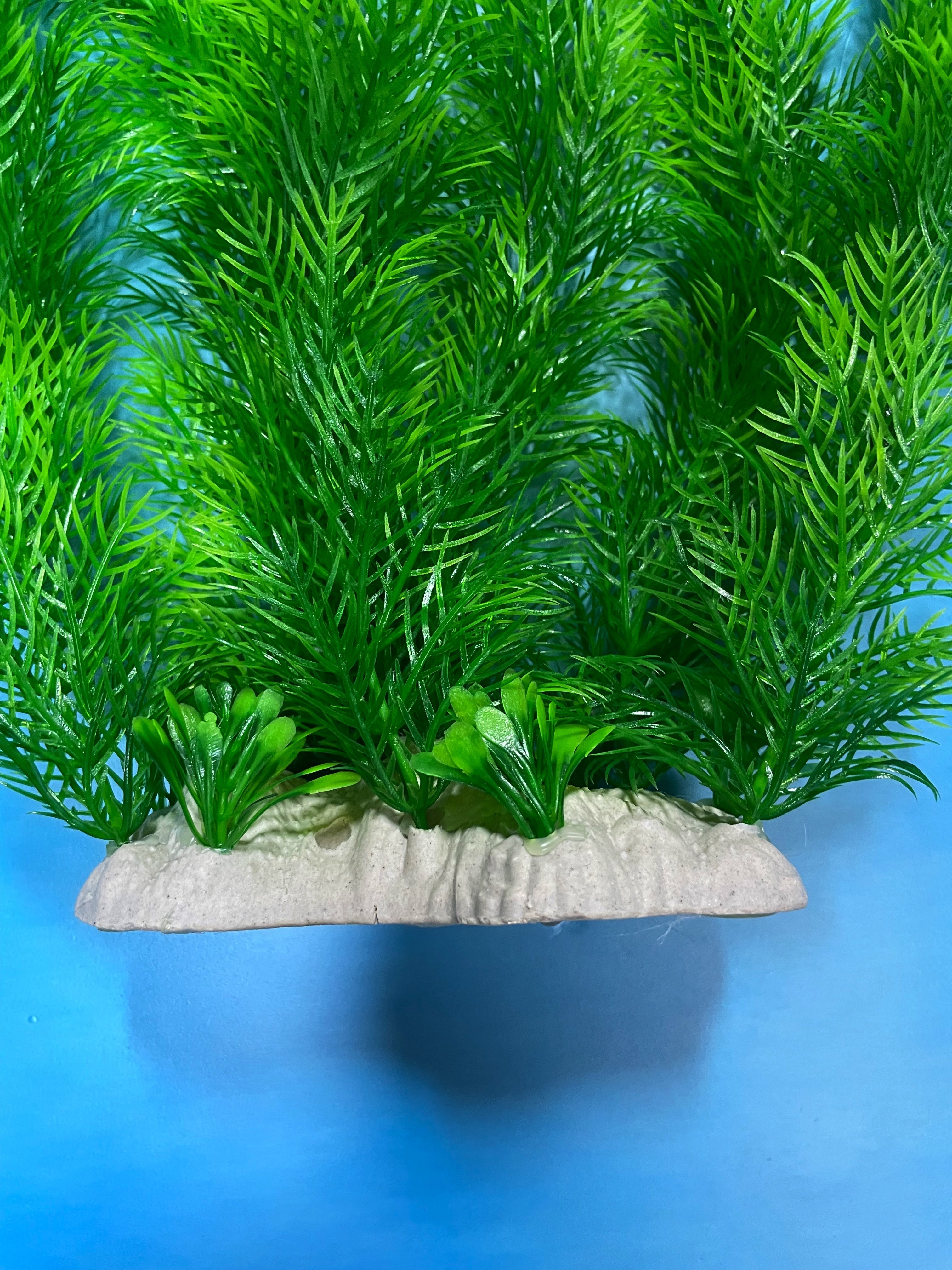 Artificial Aquarium Plant for Fish Tanks, LARGE aquarium plastic plant, 21" TALL