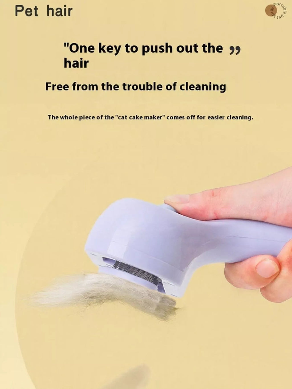 One-Touch Spray Pet Hair Remover Comb