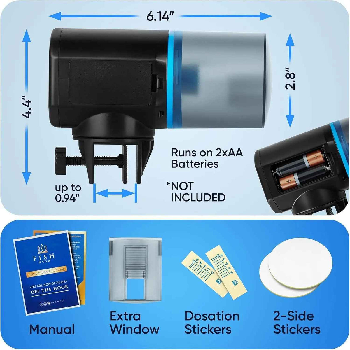Automatic Fish Feeder with Timer Programmable Aquarium Food Dispenser