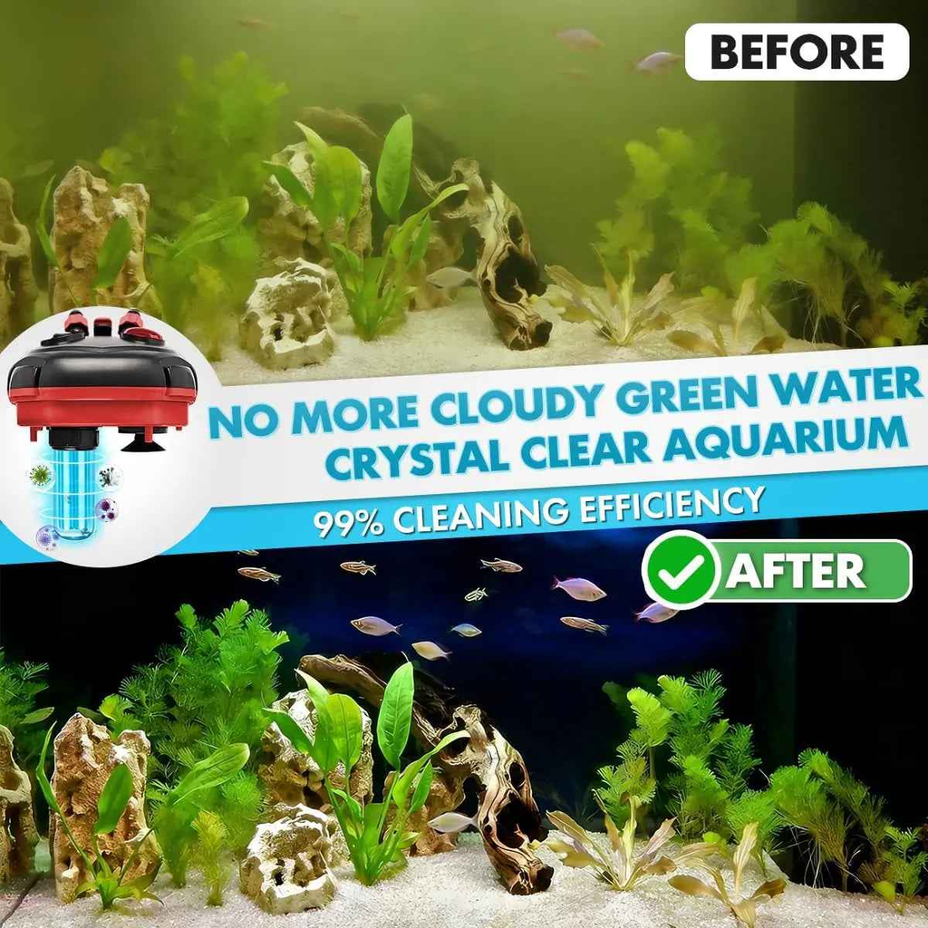 Canister Freshwater Aquarium Filter 172GPH or 225GPH Ultra Quiet up to 55 Gal