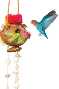 Prevue Tropical Teasers Coconut Fun Bird Toy, Ideal for Small to Medium Birds