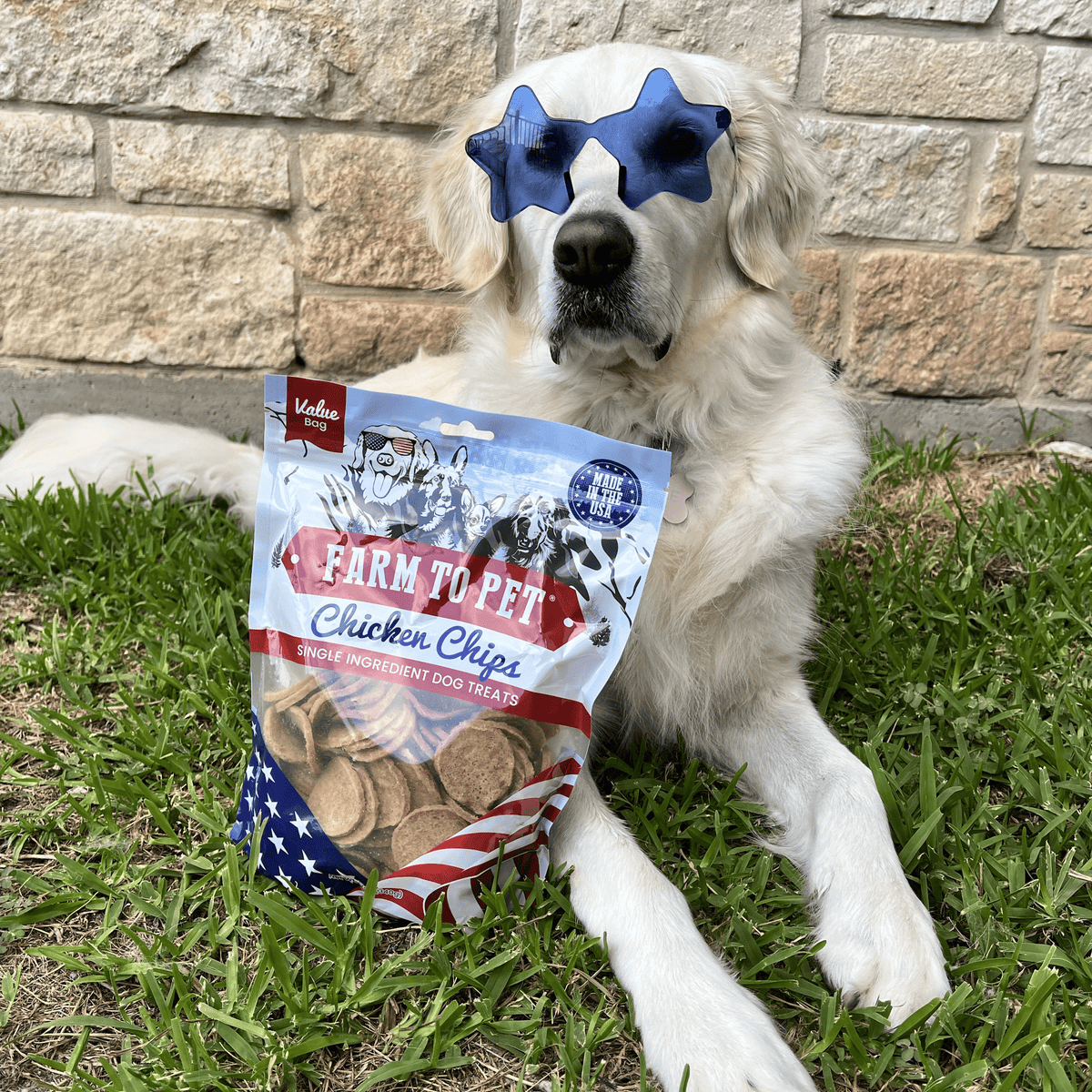 Americana Chicken Chips for Dogs | Celebrate with USA-made Dog Treats