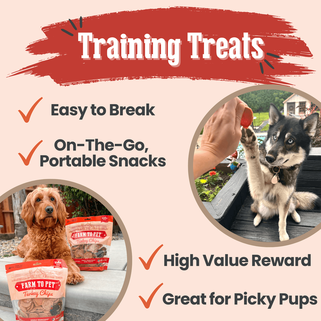 Turkey Chips for Dogs | All-Natural Single-Ingredient Healthy Dog Treats