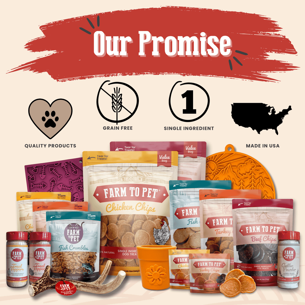 Turkey & Chicken Chip Dog Treat Duo | Single-Ingredient Poultry Treats for Dogs