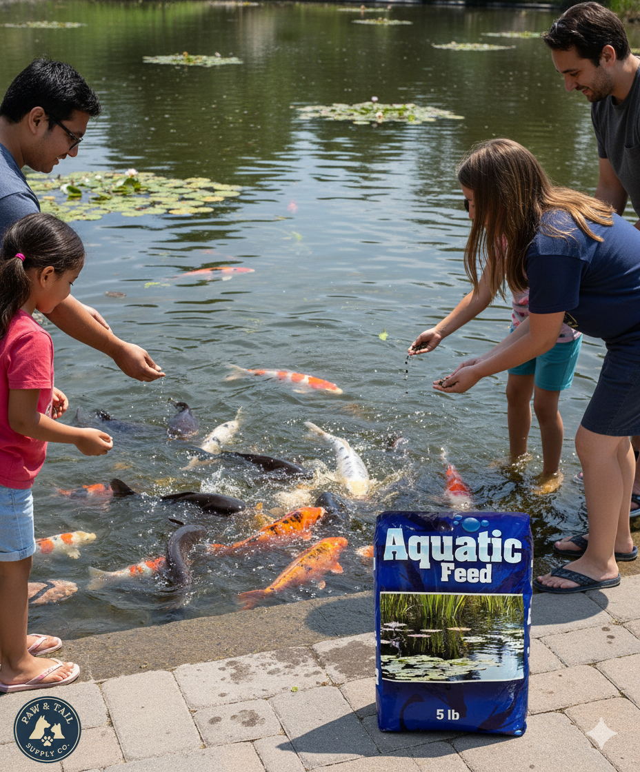 Aquatic Feed Catfish Floater Koi Fish Food 50lbs Floating Formula