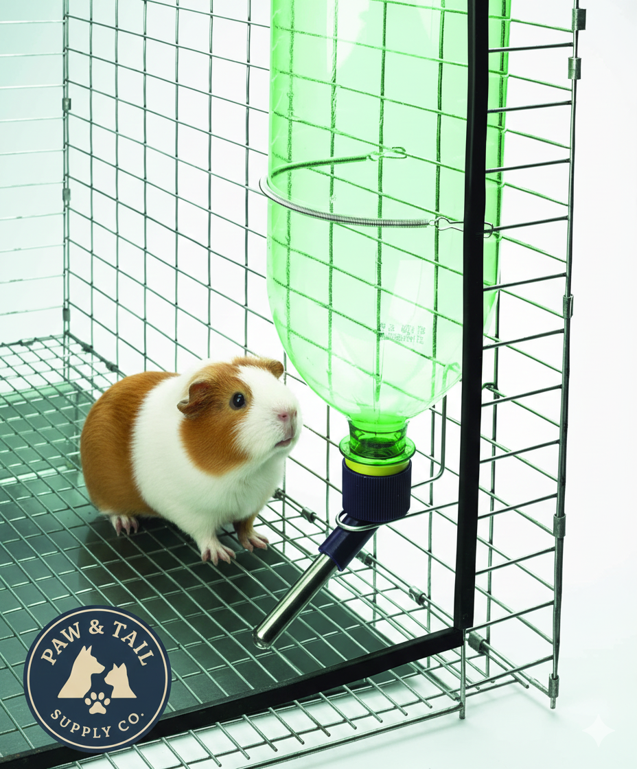 Water Bottle Drinking Fountain Kit Hamsters Rabbits Small Animals Soda Pop Bottle 2PCK