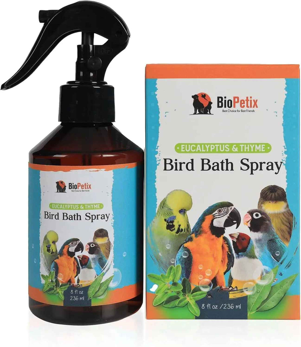 Herbal Bird Bath Spray Eucalyptus & Thyme for Healthy Feathers 8oz