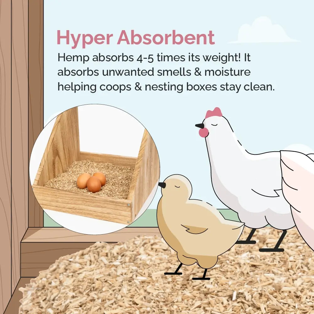 Hemp Bedding for Chicken Coops