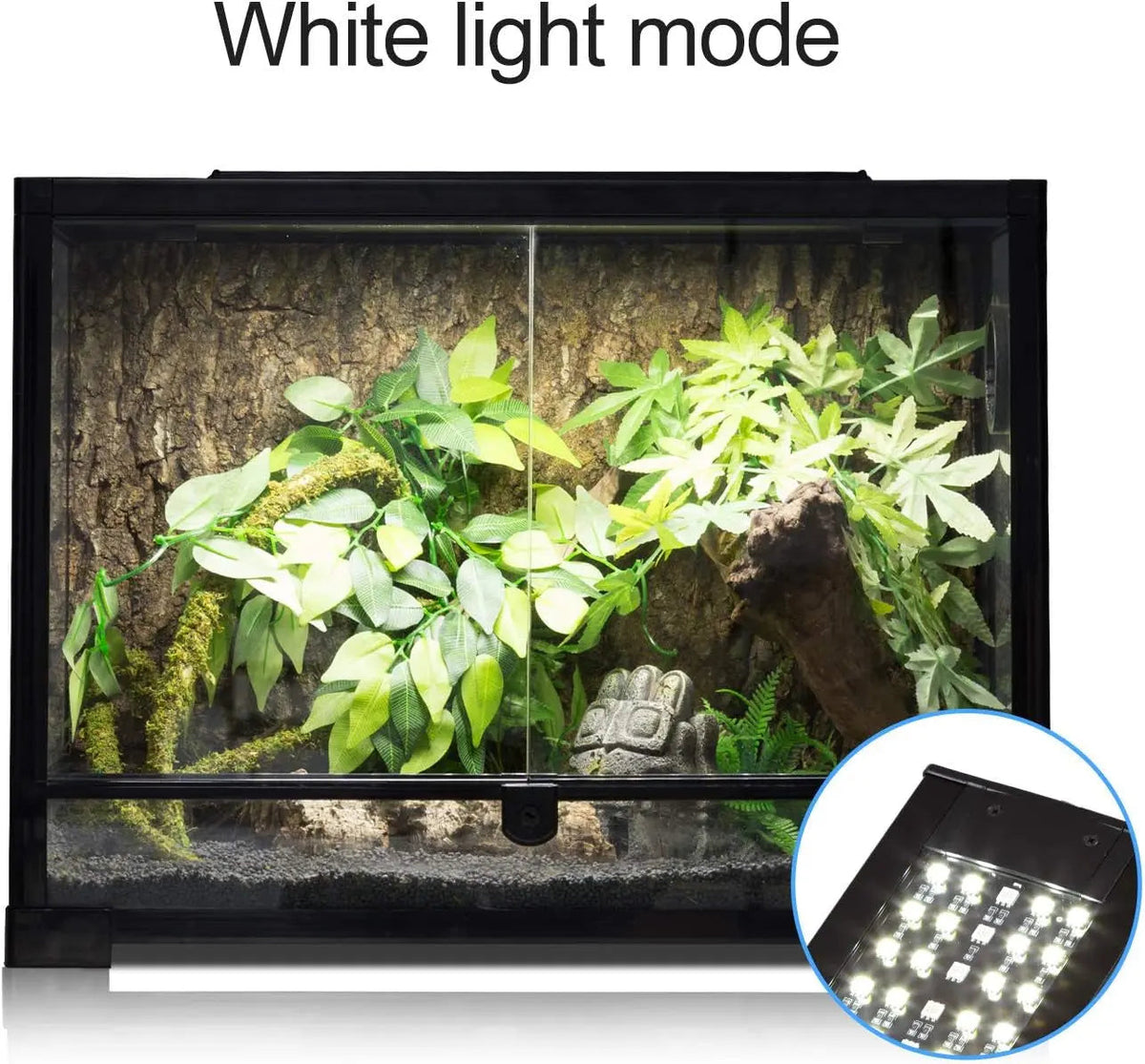 LED Terrarium Light 15W – 3-Mode Day/Night Aquarium Lamp for Reptiles & Fish