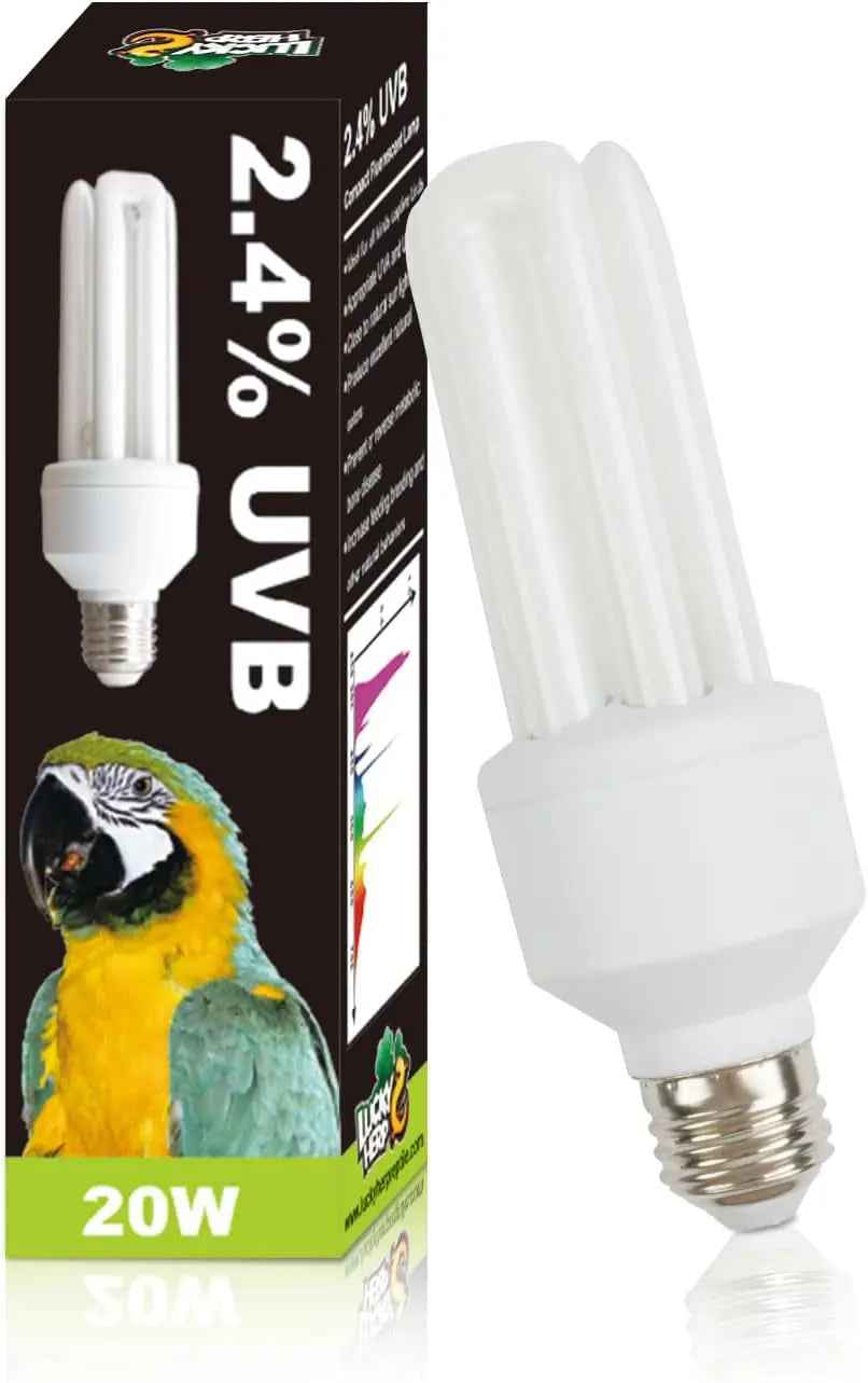 UVA UVB Bird Light Bulb 20W, Full Spectrum Lamp for Captive Birds
