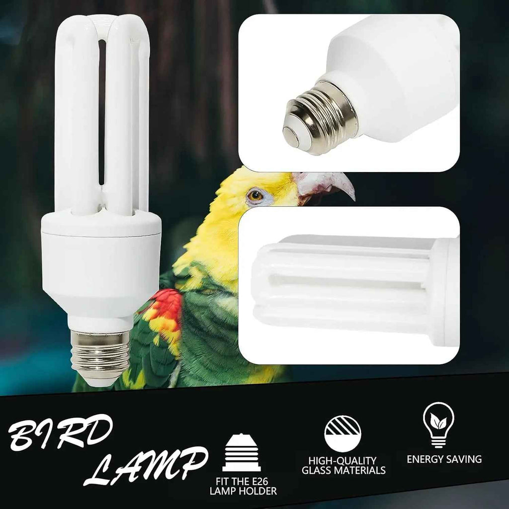 UVA UVB Bird Light Bulb 20W, Full Spectrum Lamp for Captive Birds