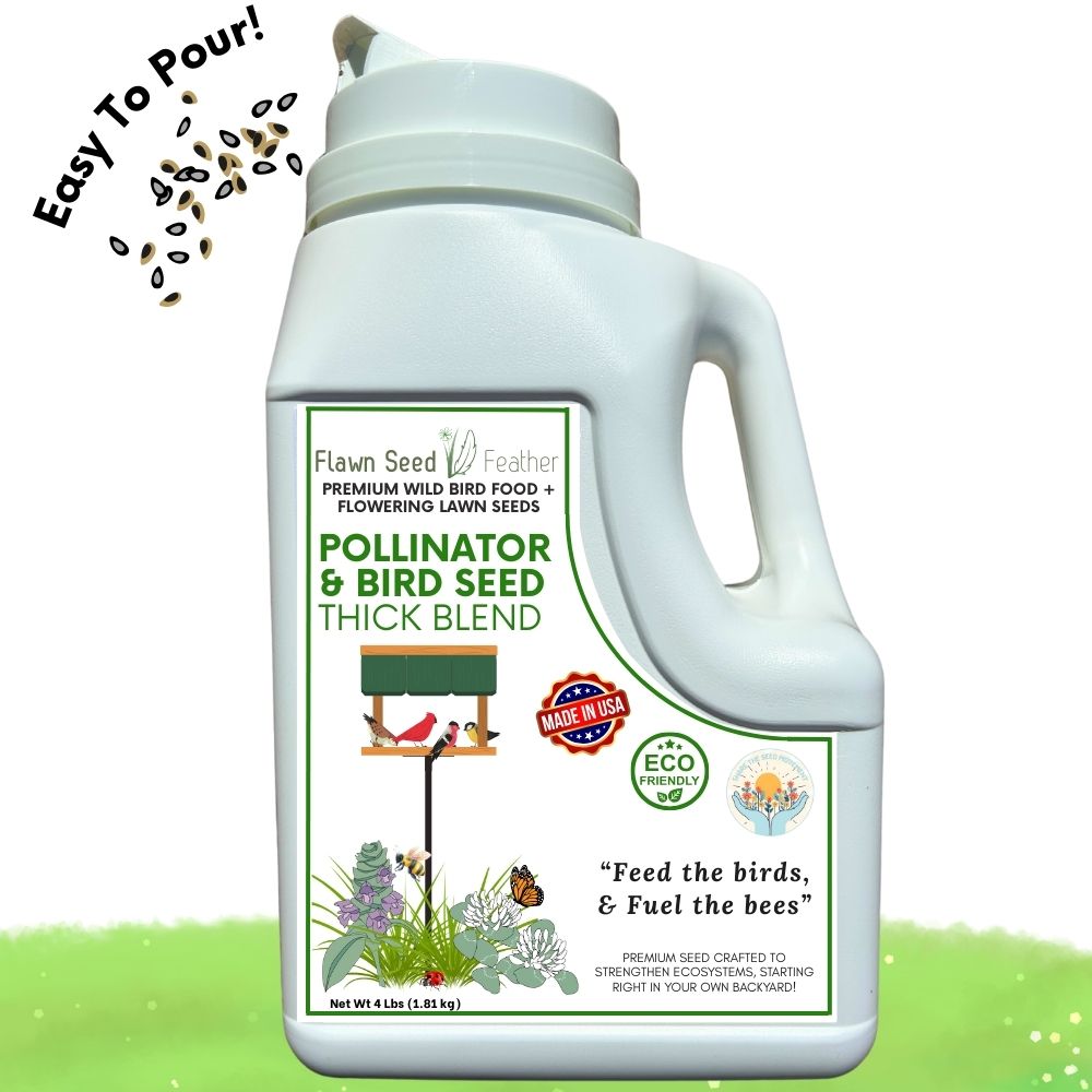 Pollinator & Wild Bird Seed Thick Bee Lawn Blend