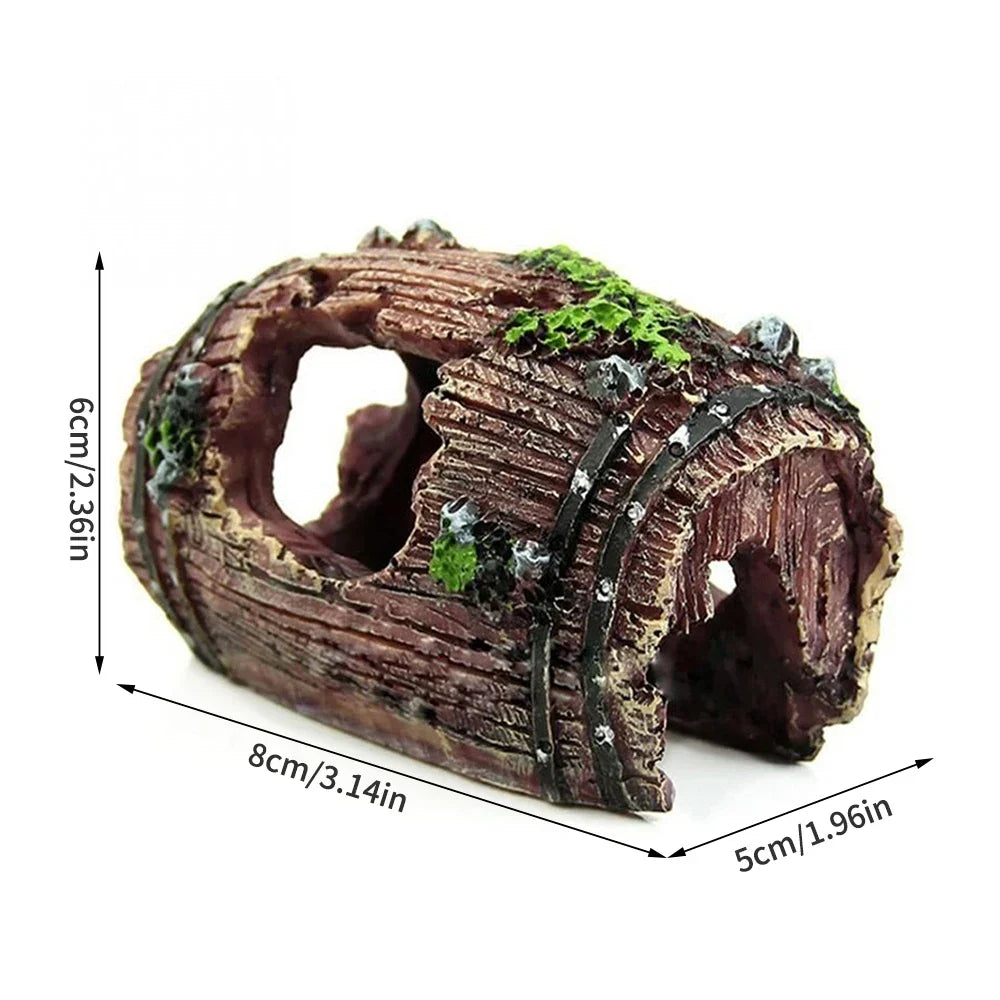 1PC Aquarium landscaping accessories fish tank escape house resin decoration