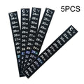 5Pcs/10Pcs Aquarium Fish Tank Strip Stick-on discolor Thermometer Sticker Adhesive Sticky Dual Scale Sticker Temperature Tools
