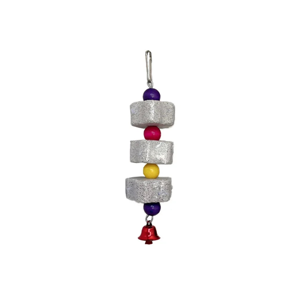 1PC Pet Teeth Grinding Volcanic Rock Toy for Parrots Hamsters Cage Accessories Bird Toy Chewing Toy